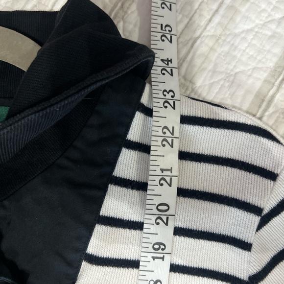 Ralph Lauren Blue/White Striped Nautical Women's Sweater Shawl Neck Size Large - Picture 7 of 8